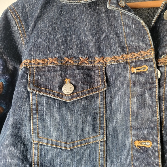 Chico's Embroidered Demin Jacket - Picture 3 of 9